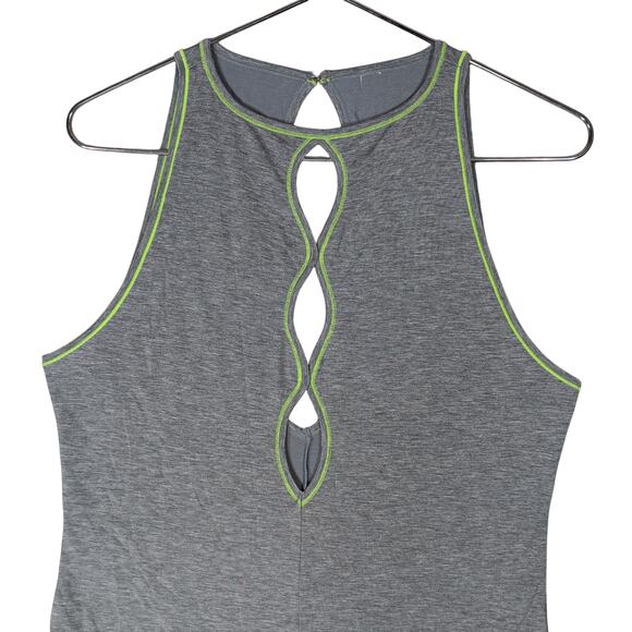 Parade Cutout Comfort Bodysuit Size Large Contrast Stitching On Gray Pull On - Picture 4 of 9